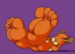  5_toes big_feet digital_media_(artwork) feet foot_focus fur huge_feet humanoid_feet hyper hyper_feet male mammal marblepan nintendo orange_body orange_feet orange_fur pawmi pixel_(artwork) pok&eacute;mon pok&eacute;mon_(species) rodent soles solo toes video_games what 