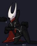  anthro arthropod balls big_penis black_body blush blush_lines bodily_fluids breasts cloak clothed clothing cum cum_on_breasts cum_on_face cumshot disembodied_penis ejaculation erection female genital_fluids genitals group hi_res hollow_knight hornet_(hollow_knight) insect male male/female nipples one_eye_closed partially_clothed penis pussy sex sexylinguini simple_background solo_focus team_cherry thigh_sex video_games wink 