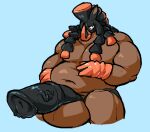  animal_genitalia animal_penis anthro balls belly big_balls big_belly big_penis boot_(artist) equid equine equine_penis erection genitals hand_on_stomach horse male mammal mudsdale muscular muscular_male nintendo overweight overweight_male penis pok&eacute;mon pok&eacute;mon_(species) solo strongfat video_games 