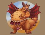  activision anthro balls belly big_belly bodily_fluids dragon fupa genitals hand_on_stomach licking licking_lips magnus_(spyro) male masterbear open_mouth overweight overweight_male penis precum_drio saliva scalie solo spyro_the_dragon tongue tongue_out video_games wings 