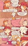  board_game cabin canid canine canis cervid comic domestic_dog english_text funkybun furniture group male mammal sleeping_bag sofa text trans_(lore) trans_woman_(lore) 