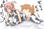  animal_ears animal_print ass ass_grab bell blush breasts cow_bell cow_ears cow_girl cow_print doggystyle elbow_gloves enoshima_iki gloves horns large_breasts open_mouth original saliva see-through sex shirt solo_focus taut_clothes taut_shirt thighhighs 