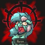  absurd_res black_background darkest_dungeon derp_eyes english_text equid equine female feral friendship_is_magic fur green_body green_fur hair hi_res horn lyra_heartstrings_(mlp) mammal my_little_pony open_mouth screaming simple_background solo stressed teal_hair text tongue unicorn witchtaunter 