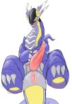  anus blush bodily_fluids bored_draggy18 cybernetics cyborg dragon feral genital_fluids genitals hi_res legendary_pok&eacute;mon machine male miraidon nintendo penis pok&eacute;mon pok&eacute;mon_(species) pokemon_violet precum solo video_games 