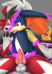  animal_genitalia animal_penis anthro balls braixen canine_penis erection feral genitals hybrid knot lycanroc magic magic_user male midnight_lycanroc nintendo penis pok&eacute;mon pok&eacute;mon_(species) revous sheath solo surprise tongue tongue_out transformation video_games 
