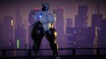 absurd_res big_breasts breasts city city_background coolmaster98 cybernetics cyborg female haydee haydee_(game) hi_res humanoid machine robot solo thick_thighs video_games 