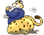  ahegao anal anthro belly benjamin_clawhauser big_butt big_penis blue_eyes blush blush_lines bodily_fluids bottomless bubble_butt butt butt_grab canid canine chappystick cheetah chubby_anthro chubby_male clothed clothed/nude clothing dessert disney doughnut duo eating eating_food erection felid feline fennec finnick food fox from_side fur genital_fluids genitals glistening glistening_body hand_on_butt hi_res huge_butt huge_hips huge_thighs looking_at_another looking_back looking_down looking_pleasured male male/male mammal multicolored_body multicolored_fur nude obese obese_anthro obese_male oral overweight overweight_anthro overweight_male penis police precum presenting presenting_hindquarters rimming sex shirt shirt_only size_play slim spots spotted_body thick_thighs topwear topwear_only two_tone_body two_tone_fur uwu wide_hips yellow_body zootopia 