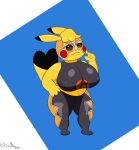  absurd_res anthro big_breasts big_butt breasts butt clothing confidence cosplay_pikachu_(costume) female hi_res huge_breasts huge_butt nintendo ori-doggo pikachu pikachu_libre pok&eacute;mon pok&eacute;mon_(species) pose solo solo_focus thick_thighs video_games volta_(ori-doggo) 