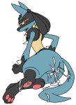  akiru01 alpha_channel anthro balls blue_body bodily_fluids butt cum cum_in_ass cum_inside cum_on_butt genital_fluids genitals hi_res leaking_cum lucario male nintendo pok&eacute;mon pok&eacute;mon_(species) simple_background solo transparent_background video_games 