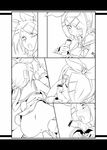  ass bottomless censored comic fellatio greyscale hermmy kagamine_rin monochrome no_panties oral penis vocaloid 