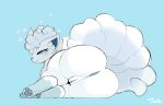  &lt;3 2022 4_toes :3 alolan_vulpix anus bedroom_eyes big_butt blue_anus blue_background blue_body blue_eyes blue_fur blue_pawpads blue_sclera butt feet female feral fluffy fluffy_tail fur genitals half-lidded_eyes humanoid_genitalia humanoid_pussy humanoid_pussy_on_feral inner_ear_fluff looking_at_viewer narrowed_eyes nintendo pawpads pok&eacute;mon pok&eacute;mon_(species) presenting presenting_anus presenting_hindquarters presenting_pussy pussy rear_view regional_form_(pok&eacute;mon) seductive shaded signature simple_background smile solo thick_thighs toes tuft uromatsu video_games 