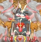  absurd_res ahegao anal_orgasm anthro balls blush bodily_fluids cum cum_in_ass cum_inside cum_while_penetrated erection fur gameplay_mechanics gangbang genital_fluids genitals grey_body grey_fur group group_sex heart_(mad_rat_dead) hi_res looking_pleasured mad_rat_(character) mad_rat_dead male male/male male_penetrated male_penetrating male_penetrating_male mammal mob_rat_(mad_rat_dead) murid murine namoke orgasm penetration penis rat rhythm_game rodent sex sweat 