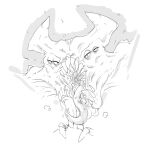  2022 4_eyes ambiguous_gender bel&#039;veth_(lol) demon duo erection faceless_character faceless_male genitals greyscale hi_res horn league_of_legends licking long_tongue male male/ambiguous mhdrawin monochrome monster multi_eye not_furry oral penile penis penis_lick riot_games sex sharp_teeth sketch solo_focus teeth tongue tongue_out tonguejob video_games 