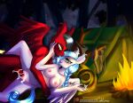  absurd_res anthro brony caliluminos couple_(disambiguation) duo equid equine female hasbro hi_res horse male male/female mammal my_little_pony nude outside pegasus penetration pony sex wings 