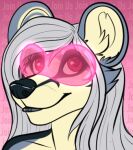  african_wild_dog anthro canid canine eyewear female glasses icon low_res mammal mulitcolored_fur multicolored_body natasha_(mammaawd) solo text yutmutt 