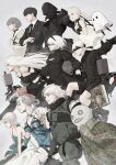 3boys 3others 6+girls absurdres akagi_hina android armlet asymmetrical_legwear bandaged_arm bandaged_leg bandaged_neck bandages bangs bare_shoulders black_blindfold black_choker black_dress black_footwear black_gloves black_hairband black_jacket black_legwear black_monster_(nier) black_necktie black_shorts blindfold blonde_hair blouse blue_eyes bob_cut book boots bow breasts cellphone choker creator_connection cuffs detached_sleeves digitigrade dress elbow_gloves emil_(nier) feather-trimmed_sleeves fio_(nier) flat_chest flats flower fur-trimmed_sleeves fur_trim gloves grey_eyes grey_hair grimoire_weiss hair_flower hair_ornament hairband highres holding holding_phone imai5837 jacket joints juliet_sleeves kaine_(nier) lingerie long_hair long_sleeves lunar_tear mama_(nier) medium_breasts medium_hair mole mole_under_mouth monster multiple_boys multiple_girls multiple_others necktie negligee nier nier_(series) nier_(young) nier_automata nier_reincarnation parted_lips phone pod_(nier_automata) puffy_sleeves robot_joints scarf school_uniform series_connection shirt short_hair shorts skirt smartphone tank_top thigh_boots thighhighs twintails underwear white_dress white_hair yellow_eyes yonah yorha_no._9_type_s yorha_type_a_no._2 yuzuki_kurezome 
