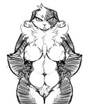  2022 anthro armello belly big_breasts black_body black_fur breasts buckteeth claws elyssia_(armello) eyebrows eyelashes female fluffy fur genitals grumpy guoh half-closed_eyes hand_on_hip inverted_nipples lagomorph leporid long_ears looking_at_viewer mammal multicolored_body multicolored_fur narrowed_eyes navel neck_tuft nipples nude pussy rabbit simple_background sketch slightly_chubby solo striped_body stripes teeth thick_thighs tuft two_tone_body two_tone_fur video_games white_background white_body white_fur wide_hips 