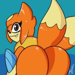  ambiguous_gender anthro floatzel hi_res looking_at_viewer looking_back nintendo pok&eacute;mon pok&eacute;mon_(species) shyker solo video_games 