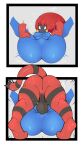  2022 absurd_res anthro balls butt canid canine comic felid feline genitals hi_res incineroar janslobonejo male mammal nintendo pok&eacute;mon pok&eacute;mon_(species) rear_view spread_legs spreading video_games zoroark 