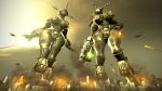  3d_(artwork) armor attack city crush digital_media_(artwork) duo electronic_arts female female/female hi_res humanoid looking_down machine macro maxis_(ea) metallic_body robot robot_humanoid source_filmmaker spore_(game) thick_thighs video_games 