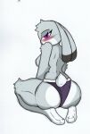  anthro big_breasts big_butt blush breasts butt clothing disney female hi_res judy_hopps pace-maker panties solo thick_thighs underwear zootopia 