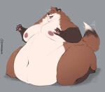 &lt;3 anthro bedroom_eyes belly belly_overhang big_belly big_butt bodily_fluids butt canid canine fox hi_res hyper hyper_belly kneeling looking_pleasured love_handles male mammal minedoo moobs morbidly_obese morbidly_obese_anthro morbidly_obese_male motion_lines narrowed_eyes navel neck_tuft obese obese_anthro obese_male overweight overweight_anthro overweight_male seductive simple_background solo sweat tail_motion tailwag thick_thighs tuft wide_hips 
