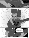  anthro clothed clothing comic cricetid english_text female guitar hamster hi_res mammal musical_instrument nimzy noms_(nimzy) plucked_string_instrument rodent shirt sitting solo string_instrument text topwear 