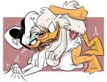  2021 accessory age_difference anatid anseriform anthro anthro_on_anthro anthro_penetrated anthro_penetrating anthro_penetrating_anthro avian beak bird bodily_fluids breasts cjzilla88 daisy_duck disney duck ducktales ducktales_(2017) duo feathers female female_penetrated french_kissing from_behind_position genitals grabbing_sheets hair_accessory hair_bow hair_ribbon kissing male male/female male_penetrating male_penetrating_female mature_male nipples non-mammal_breasts non-mammal_nipples nude older_male one_eye_closed penetration penile penile_penetration penis penis_in_pussy pussy ribbons scrooge_mcduck sex sweat tongue tongue_out vaginal vaginal_penetration white_body white_feathers younger_female 