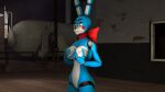  android breasts chain female five_nights_at_freddy&#039;s five_nights_at_freddy&#039;s_2 freekiller hi_res holding_breast humanoid lagomorph leporid light machine mammal rabbit robot scarf scottgames solo toy_bonnie_(fnaf) video_games 