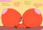  anthro black_nose blue_eyes breast_expansion breasts brown_body brown_fur canid canine embarrassed expansion female fluffy_ears fox fur furry_female growing icyspice22 inflation mammal nipples paws pink_nipples red_body red_fur solo swelling white_body white_fur 