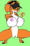  andromorph animated anthro big_breasts breast_play breasts canid canine chenfox clothed clothed/nude clothed_male_nude_female clothing eye_contact female female_fox femchen fluffy fox genitals humanoid intersex looking_at_another male mammal masturbation nude orange_body solo 
