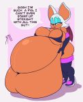  absurd_res anthro armwear belly big_belly big_breasts boots breasts clothing elbow_gloves female footwear gloves handwear hi_res huge_breasts hyper hyper_belly legwear navel overweight overweight_female rouge_the_bat sega solo sonic_the_hedgehog_(series) speech_bubble thigh_boots thigh_highs zetamath 