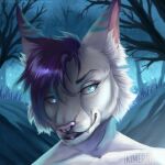  1:1 2022 anthro blue_eyes brown_hair bust_portrait clenched_teeth cute_expression digital_drawing_(artwork) digital_media_(artwork) ears_up felid feline female fur hair hi_res hybrid kimera long_ears looking_at_viewer mammal mortkim no&eacute;mie open_mouth pink_nose portrait serval smile solo striped_body striped_ears striped_fur stripes teeth teeth_visible white_body white_fur 