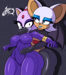  absurd_res anthro anthro_on_anthro blaze_the_cat breasts chiropteran clothing domestic_cat felid feline felis female female/female hi_res mammal membrane_(anatomy) membranous_wings renegade-157 rouge_the_bat sega sonic_the_hedgehog_(series) tight_clothing wings 