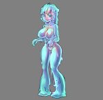  female futa_may_cry kblankii monster slime smile solo 