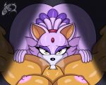  anthro blaze_the_cat breasts cunnilingus domestic_cat felid feline felis female female/female hi_res mammal oral pubes renegade-157 rouge_the_bat sega sex sonic_the_hedgehog_(series) thick_thighs vaginal 