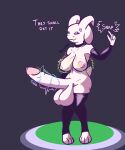  absurd_res anthro arm_warmers armwear asriel_dreemurr balls big_balls big_breasts big_butt big_penis bodily_fluids breast_expansion breasts butt choker clothing expansion fur gender_transformation genital_expansion genital_fluids genitals girly hi_res huge_balls huge_breasts huge_butt huge_penis humanoid_genitalia humanoid_penis hyper hyper_balls hyper_genitalia hyper_penis jewelry latex_stockings magic_user makeup male mtg_transformation mti_transformation necklace nokamiwd penis penis_expansion precum simple_background solo text thick_thighs transformation undertale undertale_(series) video_games white_body white_fur wide_hips 