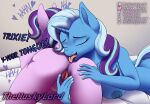  anal anthro dialogue female female/female friendship_is_magic hi_res moan my_little_pony oral patreon rimming sex spreading starlight_glimmer_(mlp) text thehuskylord tongue tongue_out 