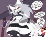 2022 adopted_(lore) adopted_daughter_(lore) adoptive_father_(lore) angry anthro armwear barsfrommars big_butt black_nose blitzo_(helluva_boss) bottomwear breasts butt canid canid_demon canine canis cigarette clothing collar daughter_(lore) demon dialogue digital_media_(artwork) duo ear_piercing elbow_gloves english_text fangs father_(lore) father_and_child_(lore) father_and_daughter_(lore) female fingerless_gloves fur gloves hair handbag handwear hellhound helluva_boss hi_res huge_butt huge_hips huge_thighs humanoid hyper hyper_hips hyper_thighs imp loona_(helluva_boss) male mammal mythological_canine mythological_creature mythology parent_(lore) parent_and_child_(lore) parent_and_daughter_(lore) piercing profanity red_sclera skirt speech_bubble spiked_collar spikes stepdaughter_(lore) stepfather_(lore) stepfather_and_stepchild_(lore) stepfather_and_stepdaughter_(lore) stepparent_(lore) stepparent_and_stepchild_(lore) stepparent_and_stepdaughter_(lore) tail_over_skirt teeth text thick_thighs white_body white_fur white_hair wide_hips 