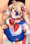  4boys bangs bishoujo_senshi_sailor_moon blonde_hair blue_eyes blue_sailor_collar blue_skirt blush boots bow breast_press breast_slip breasts bukkake censored choker circlet clothed_female_nude_male crescent cum cum_on_body cum_on_breasts cum_on_clothes cum_on_hair cum_on_upper_body double_bun double_handjob doujinshi earrings facial fellatio gloves group_sex handjob hetero highres jewelry kneeling large_breasts long_hair magical_girl multiple_boys multiple_penises no_bra non-web_source nude one_breast_out oral parted_bangs penis pleated_skirt pointless_censoring pov pubic_hair red_bow red_choker red_legwear sailor_collar sailor_moon sailor_senshi_uniform scan skirt solo_focus standing sumeragi_kohaku tears testicles thigh_boots thighhighs torn_clothes tsukino_usagi twintails white_gloves 