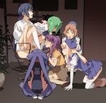  5girls bad_id bad_pixiv_id blonde_hair blue_hair brown_hair catherine_glass cum glasses green_eyes green_hair harem klan_klein macross macross_frontier matsuura_nanase multiple_girls neemui petite pointy_ears purple_hair pussy ranka_lee saotome_alto sheryl_nome thighhighs twintails 