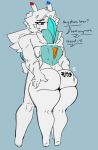  anthro big_butt body_writing butt butt_grab duo eva_(shewiff) female gallade grope hand_on_butt hi_res huge_butt humanoid male male/female markings marshall_(shewiff) nintendo pok&eacute;mon pok&eacute;mon_(species) shewiff thick_thighs togekiss video_games wide_hips winged_humanoid wings 