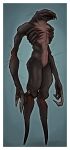  alien alien_humanoid black_body black_skin broad_shoulders carapace claws female flat_chested hairs half-life headcrab humanoid mandibles md34 nude otrov_(md34) pink_body pink_skin pointed_feet poison_headcrab small_waist solo thick_thighs unusual_anatomy video_games warts 