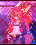  anthro belly canid canine canis clothed clothing collar cum.cat digital_media_(artwork) food fox fur girly hair hi_res looking_at_viewer male mammal open_mouth penta_(cum.cat) popsicle simple_background smile solo tongue tongue_out 