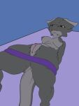  absurd_res anthro breasts butt exercise female genitals hi_res horn kobold lugen_kobold pussy scalie simple_background solo wide_hips workout 