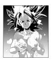  absurdres caulifla dragon_ball greyscale head_cha_la highres monochrome non-web_source 