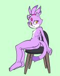  anthro anus blaze_the_cat breasts butt domestic_cat feet felid feline felis female fours_(artist) fur genitals hair hi_res looking_away mammal nipples nude purple_body purple_fur pussy sega simple_background small_breasts solo sonic_the_hedgehog_(series) 