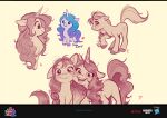  absurd_res beady_eyes cheek_to_cheek chibi cute_eyes cutie_mark duo earth_pony equid equine female feral hasbro hi_res hooves horn horse imalou izzy_moonbow_(mlp) looking_at_viewer mammal mlp_g5 my_little_pony netflix pony smile sunny_starscout_(mlp) unicorn 
