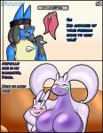  age_difference al_gx anthro big_breasts black_border blue_body blush border breasts casual_nudity clothed clothing comic daughter dialogue dragon embrace english_text fan_character female female/female furniture goo_creature goodra hi_res hug huge_breasts larger_female lucario male medium_breasts mother mother_and_child mother_and_daughter nintendo older_female opal_(al_gx) parasite parent parent_and_child pearl_(al_gx) pikachu pok&eacute;mon pok&eacute;mon_(species) pok&eacute;morph purple_body roommate scarf size_difference sliggoo smaller_female sofa story text video_games 