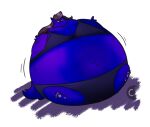  alpha_channel anthro arctic_wolf blue_body blueberry_inflation body_inflation bra canid canine canis celeste_(someguy7733) chocend clothing female flat_chested hair inflation mammal panties paws purple_hair signature simple_background solo spherical_inflation transparent_background underwear wolf 